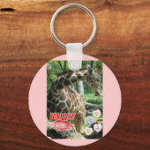 Valentine Giraffe Schlüsselanhänger (Vorderseite)