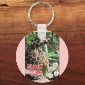 Valentine Giraffe Schlüsselanhänger (Vorderseite)