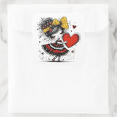 Valentine Girl Art 3 Inch Sticker – Kawaii Love (Tasche)