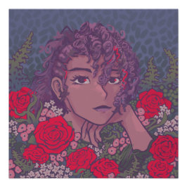 Valentine girl poster