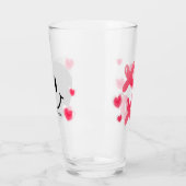 Valentine Glass Heart Balloon Bubblegum Couple Glas (Links)