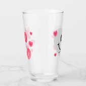 Valentine Glass Heart Balloon Bubblegum Couple Glas (Rechts)