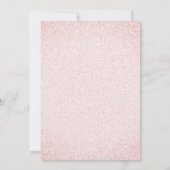 Valentine Glitzer Hochzeit Einladung (Rückseite)