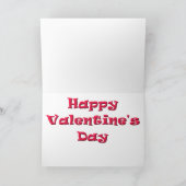 Valentine Gnome Couple Grußkarte Feiertagskarte (Innenseite)