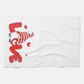 Valentine gnome geschirrtuch (Horizontal)