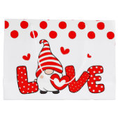 Valentine gnome große geschenktüte (Rückseite)
