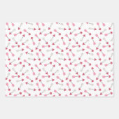 Valentine Gnome Heart Wrapping Paper Set 3 Geschenkpapier Set (Vorderseite 3)