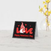 Valentine-Gnome-Karte Karte (Gelbe Blume)