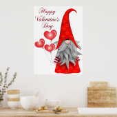 Valentine Gnome Poster (Küche)