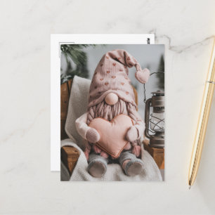 Valentine Gnome Postkarte