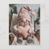 Valentine Gnome Postkarte (Vorderseite)
