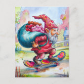 Valentine Gnome Postkarte (Vorderseite)