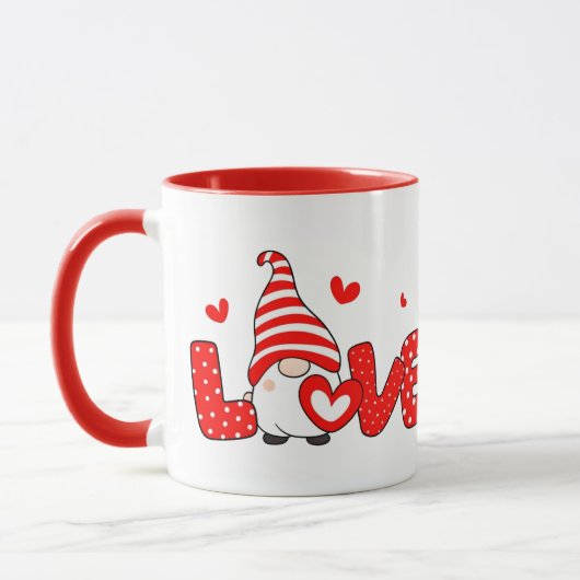 Valentine gnome tasse (Links)