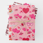 Valentine Gnomes Geschenkpapier Set (Beispiel)