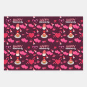 Valentine Gnomes Geschenkpapier Set (Vorderseite 2)
