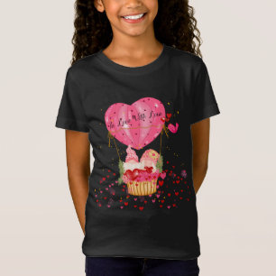 Valentine Gnomes Heißluftballon Herz Valentine T-Shirt