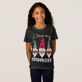 Valentine Gnomes I Liebe My Gnomies T-Shirt (Vorne ganz)