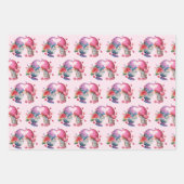 Valentine Gnomes in Liebe Set von 3 Designs Geschenkpapier Set (Vorderseite 2)