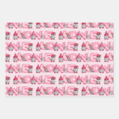 Valentine Gnomes in Liebe Set von 3 Designs Geschenkpapier Set (Vorderseite)