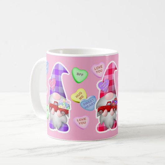 Valentine Gnomes Kaffeetasse (Vorderseite Links)