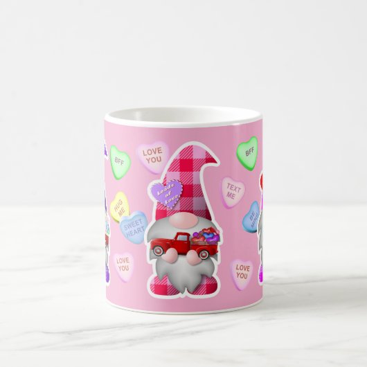 Valentine Gnomes Kaffeetasse (Mittel)