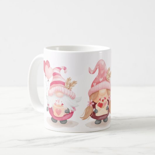 Valentine Gnomes Kaffeetasse (Vorderseite Links)