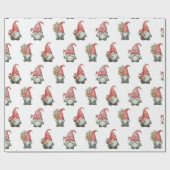 Valentine Gnomes on White Geschenkpapier (Flach)