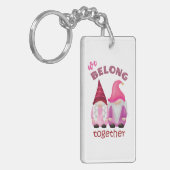 Valentine gnomes: Wir gehören zusammen Schlüsselanhänger (Vorderseite links)