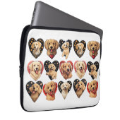 Valentine Golden Retriever Dog Laptopschutzhülle (Vorne Rechts)