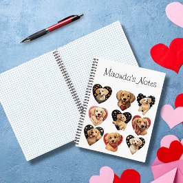 Valentine Golden Retriever Dog personalisiert Notizblock