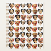 Valentine Golden Retriever Dog Planer (Vorderseite)