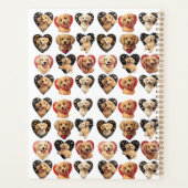 Valentine Golden Retriever Dog Planer (Rückseite)