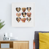 Valentine Golden Retriever Dog Poster