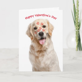 Valentine Golden Retriever Karte