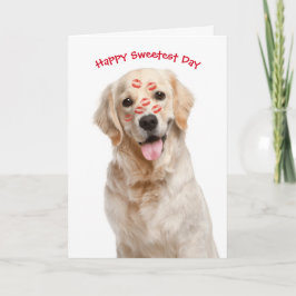 Valentine Golden Retriever Karte