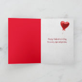 Valentine Golden Retriever Lipstick Kisses Karte (Innenseite)