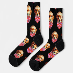Valentine Golden Retriever Socken