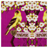 Valentine Goldfinch Stoff (Nahaufnahme)
