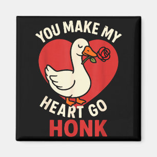 Valentine Goose Liebe Valentinstag - Du machst mei Magnet