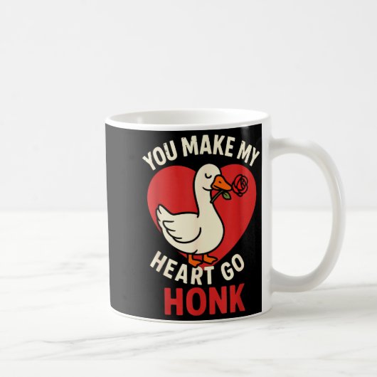 Valentine Goose Love Valentine's - You Make My Hea Kaffeetasse (Rechts)