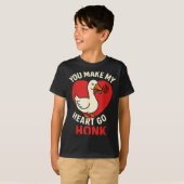 Valentine Goose Love Valentine's - You Make My Hea T-Shirt (Vorne ganz)
