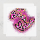 Valentine Graffiti Feiertagskarte (Vorne/Hinten)