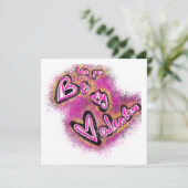 Valentine Graffiti Feiertagskarte (Stehend Vorderseite)