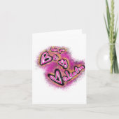 Valentine Graffiti Feiertagskarte (Vorderseite)