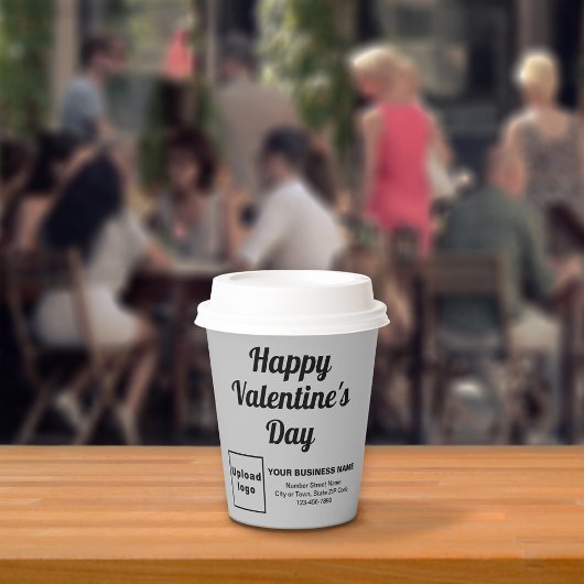 Valentine Gray Paper Cup Pappbecher
