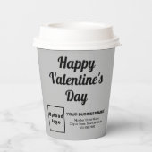 Valentine Gray Paper Cup Pappbecher (Rückseite)