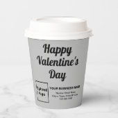 Valentine Gray Paper Cup Pappbecher (Vorderseite)