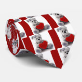 Valentine Gray Teddy Bear Krawatte (Gerollt)