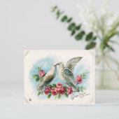 Valentine Greetings Feiertagspostkarte (Stehend Vorderseite)