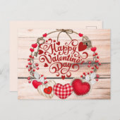 Valentine Greetings Postkarte (Vorne/Hinten)